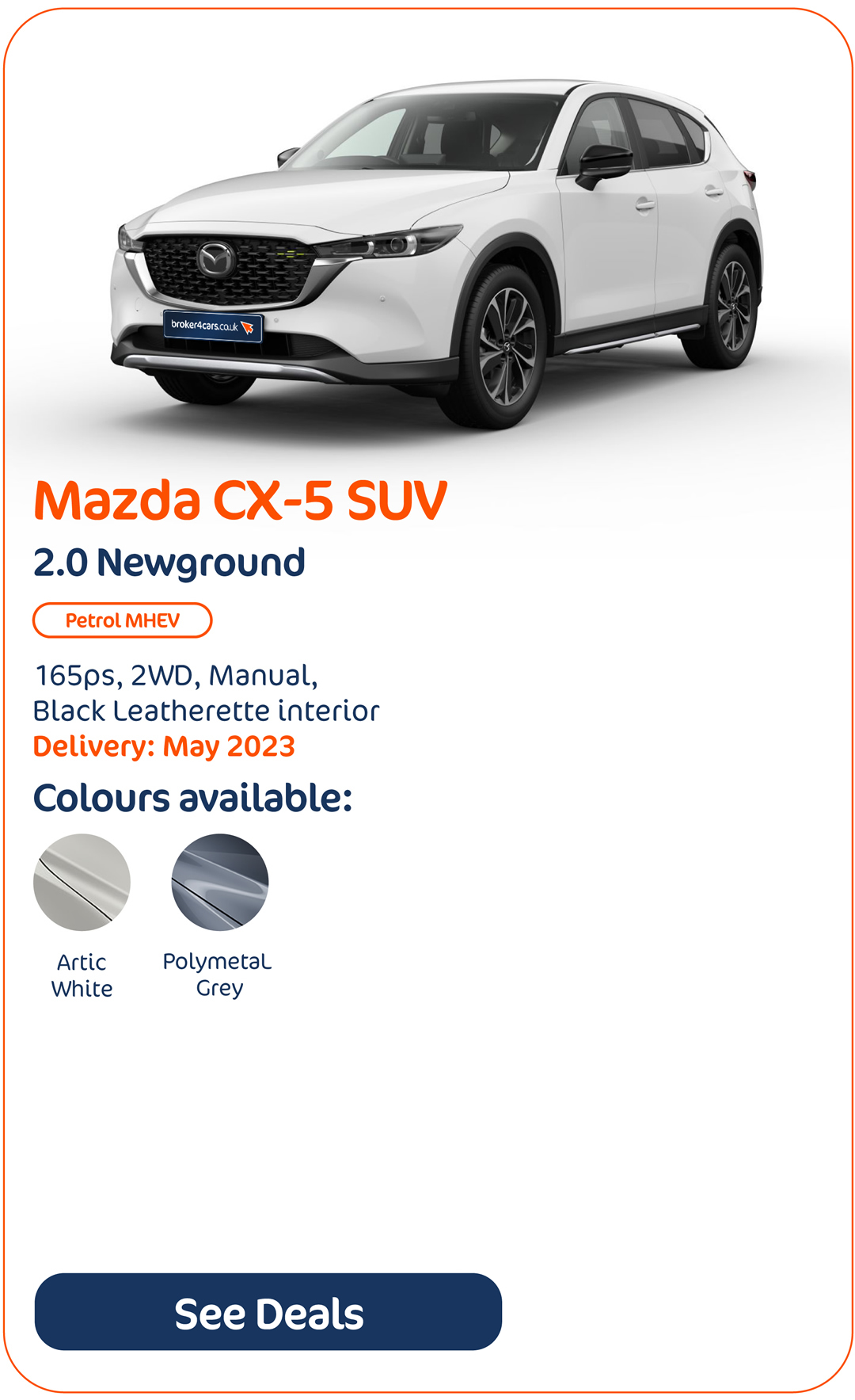 Mazda CX-5 SUV 2.0 Newground - Click to Enquire